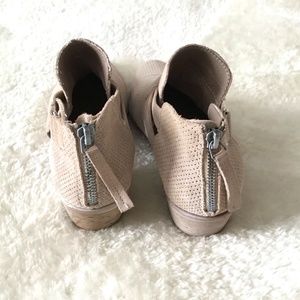 Dolce Vita cream suede ankle bootie